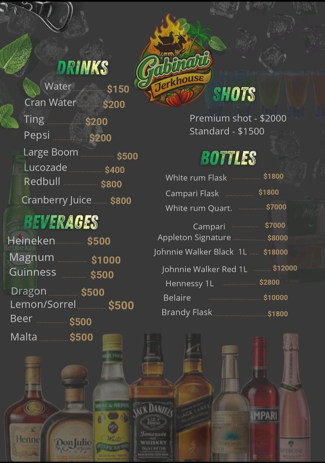 Beverage Menu
